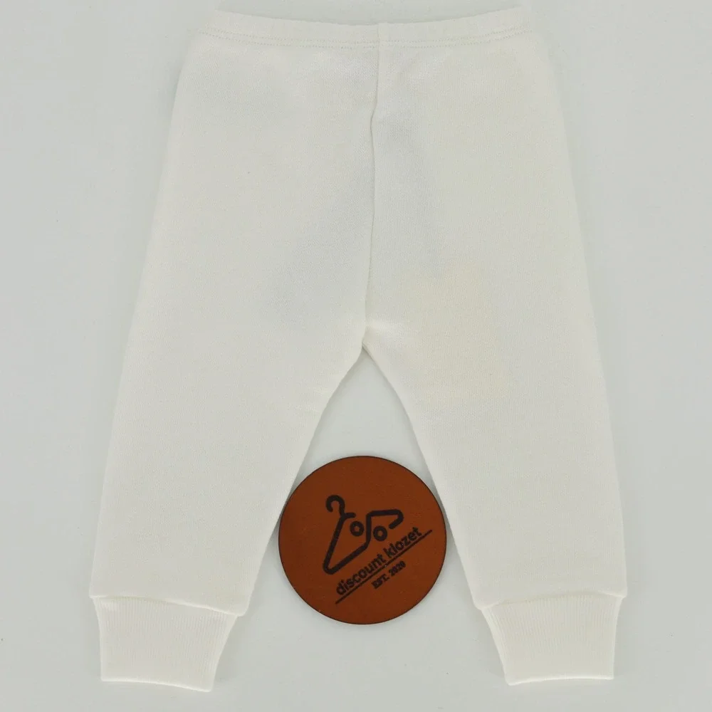 Gucci Kids Original Logo White Green Felted Cotton Jersey Jogger‎ Pants 6-9M